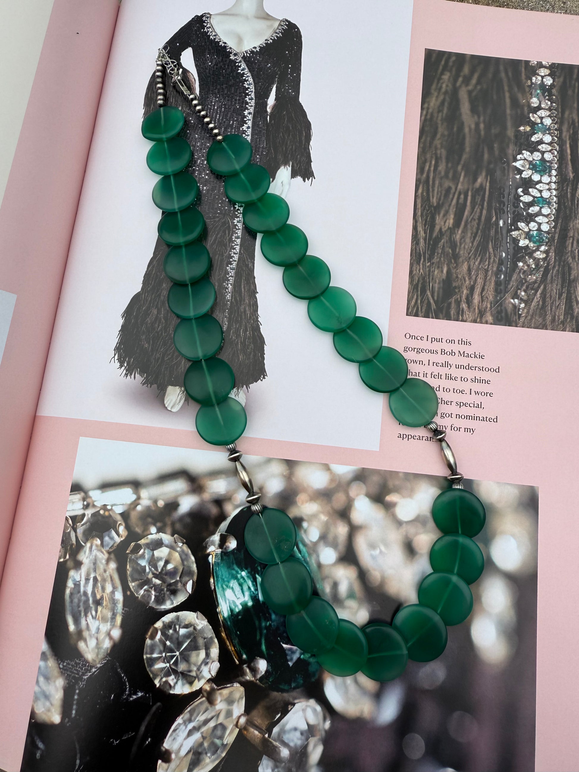 Natural Green Lentil Necklace
