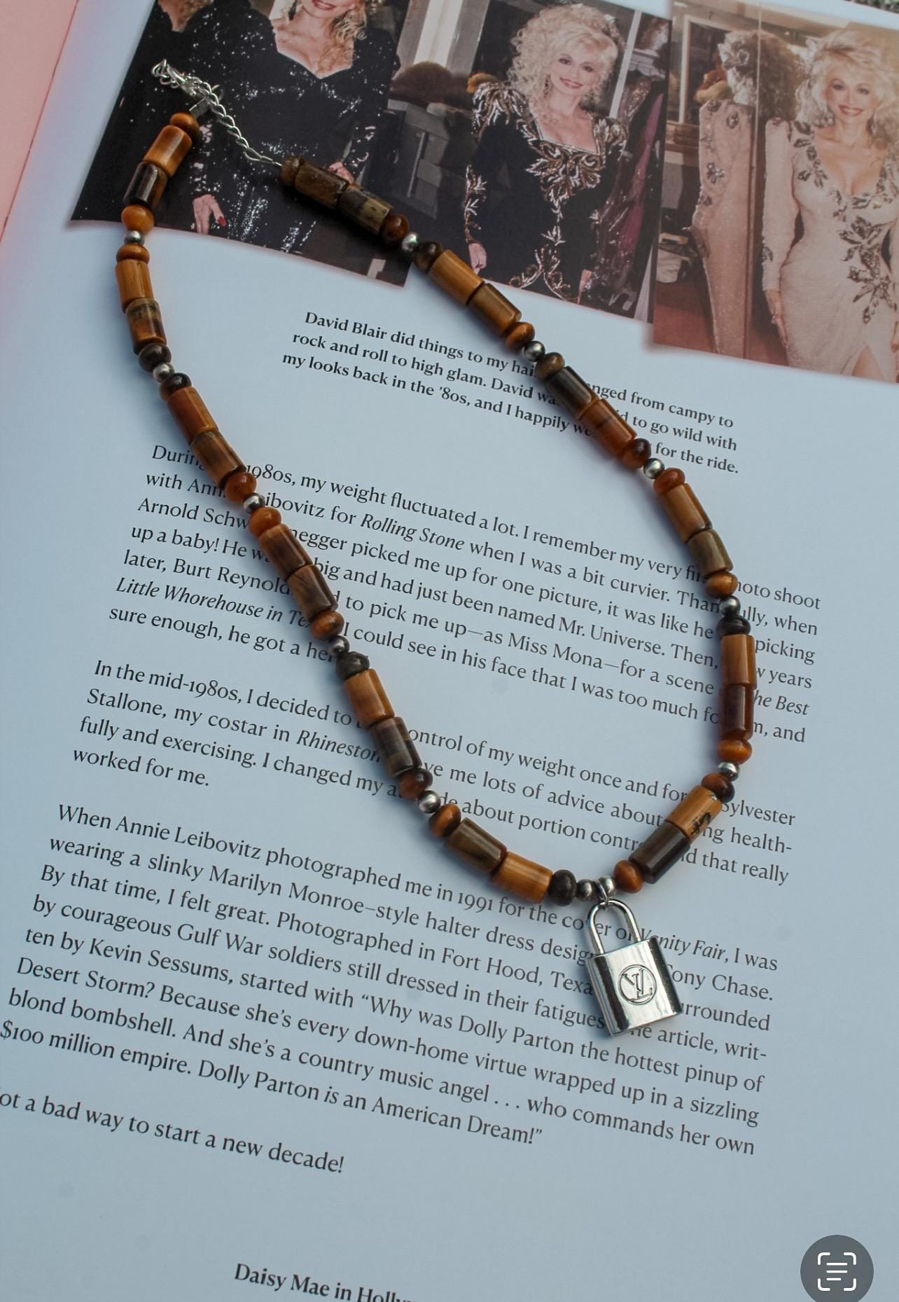 Louis Vuitton Navajo Inspired Pearl and Gemstone Necklace