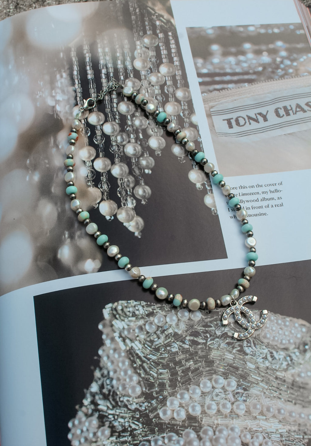 Chanel Navajo Inspired Pearl and Gemstone Necklace