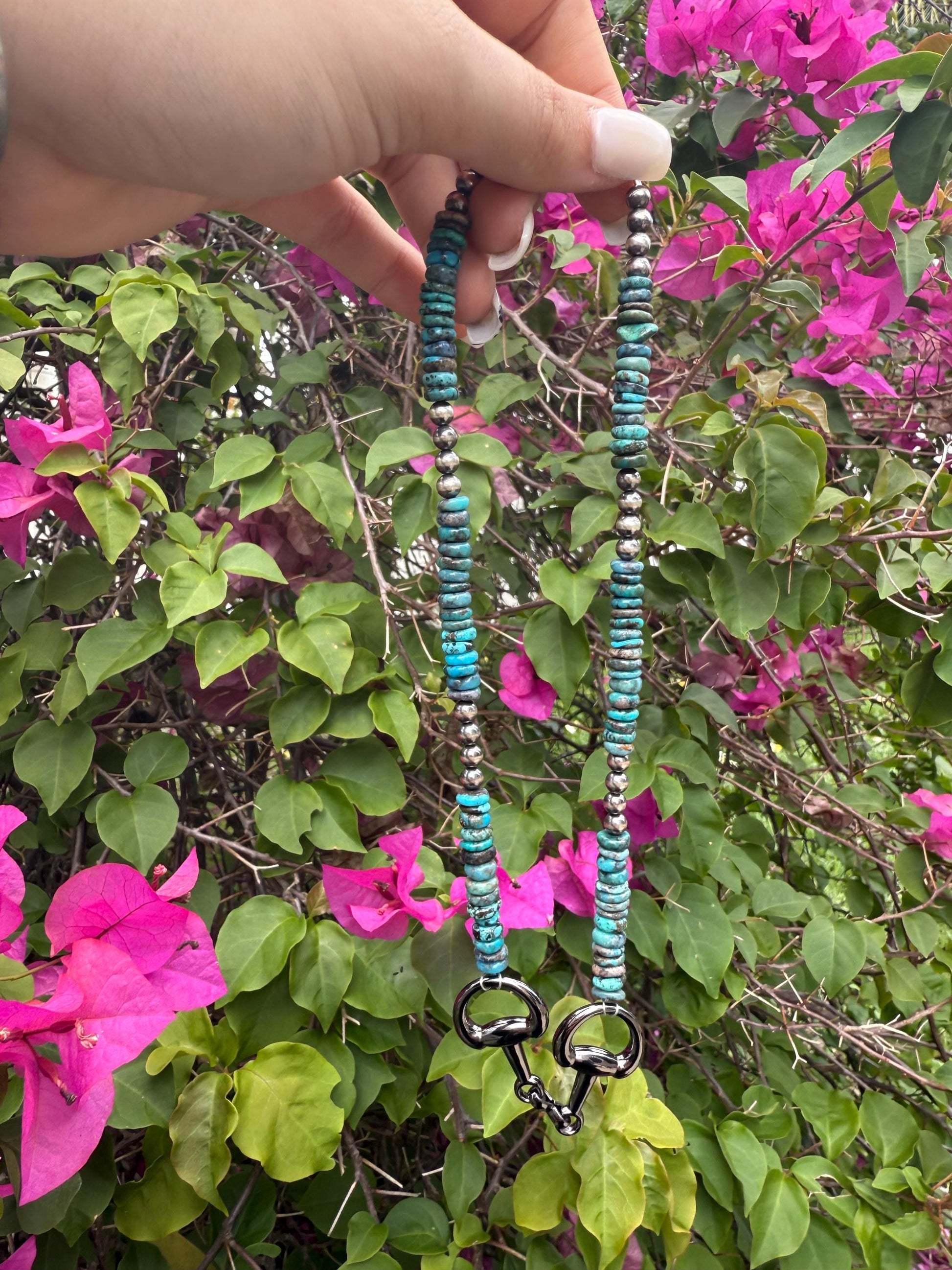 Horse Bit Navajo Pearl Necklace 17”